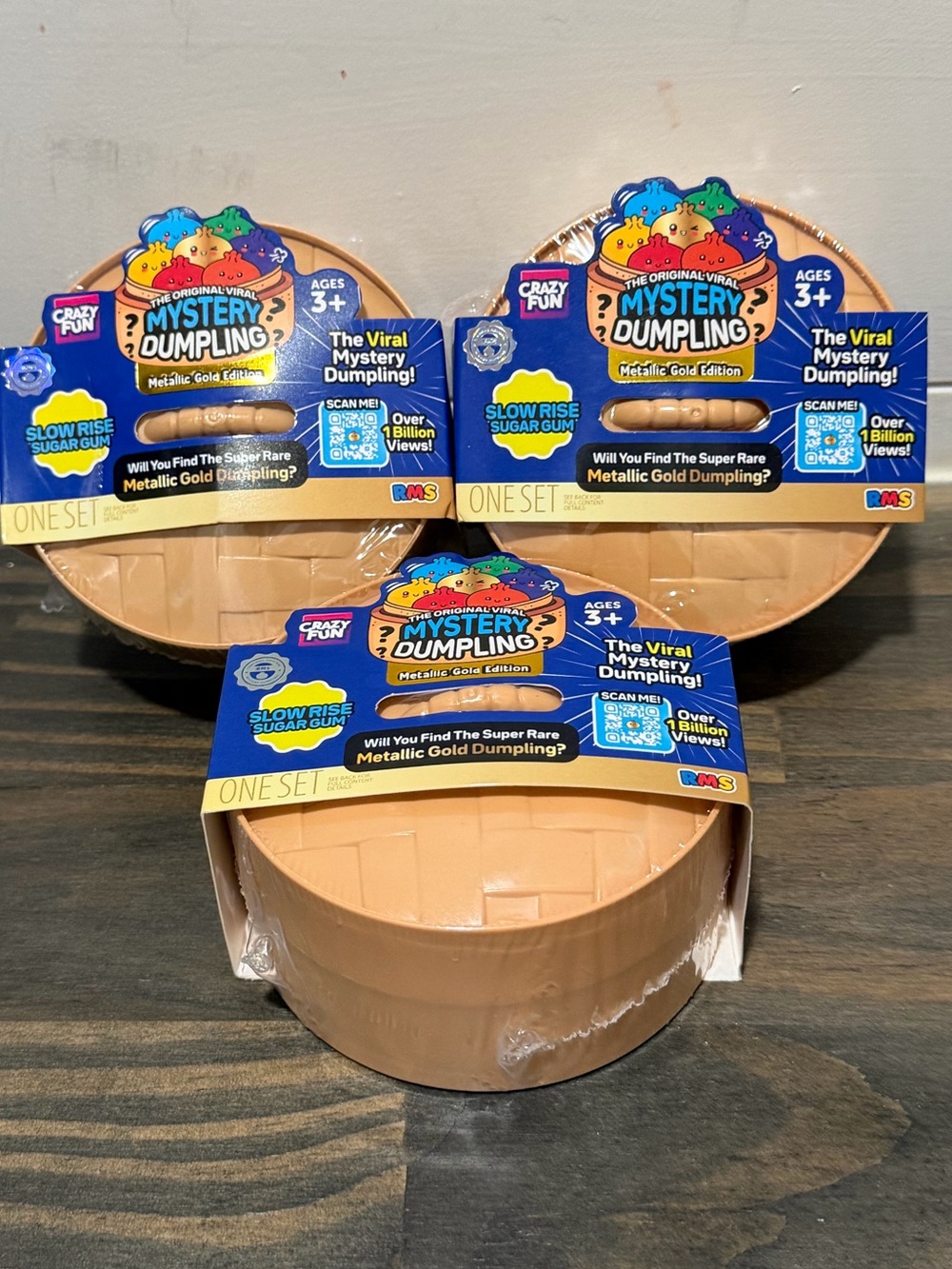 NEW 3X Mystery Dumpling Surprise Metallic Gold Edition